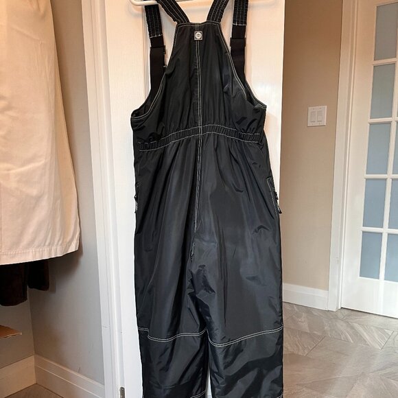 Vintage Ski Doo Overall-style Snow/Ski Pants, Black, Teens Size L - Picture 2 of 6